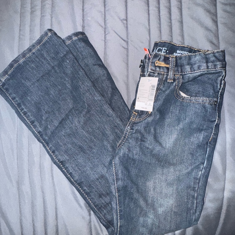 NWT. Girls Children’s Place Bootcut Jeans. Size 8 Slim